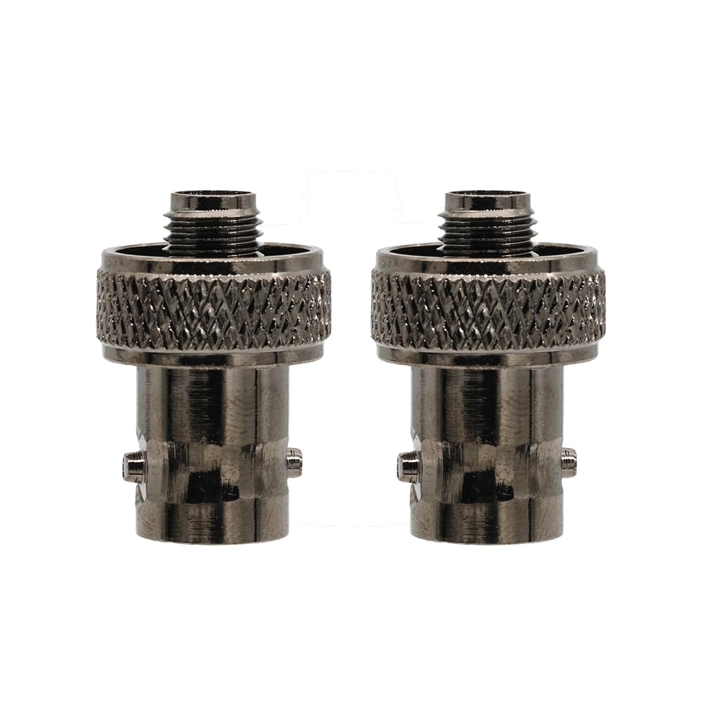 YiNiTone 2pcs SMA Female to BNC Female Connector Low Loss for Baofeng UV-5R BF-888S Quansheng UV-K6 UV-5RPlus Ham Radio Convert Adapter Walkie Talkie
