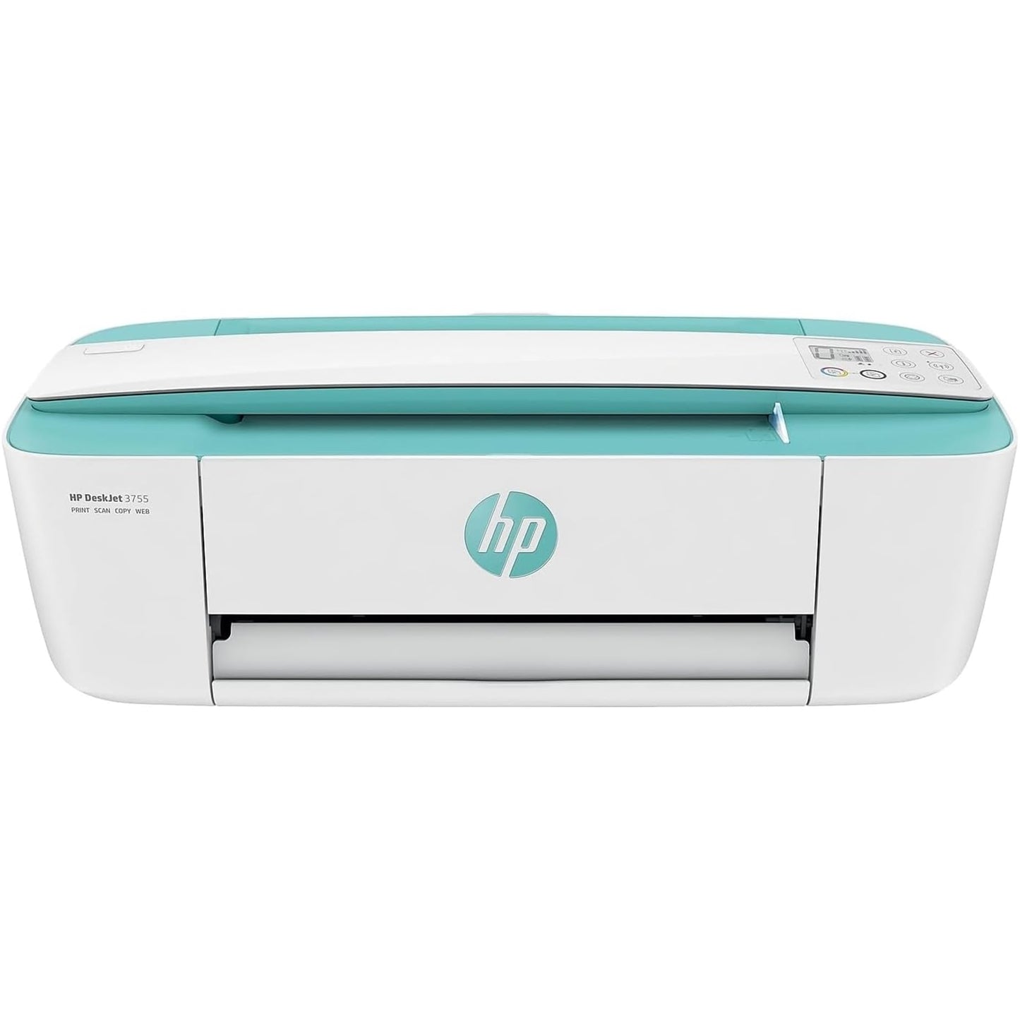 HP - DeskJet 3755 Wireless All-in-One Instant Ink Ready Inkjet Printer - Seagrass (Renewed)