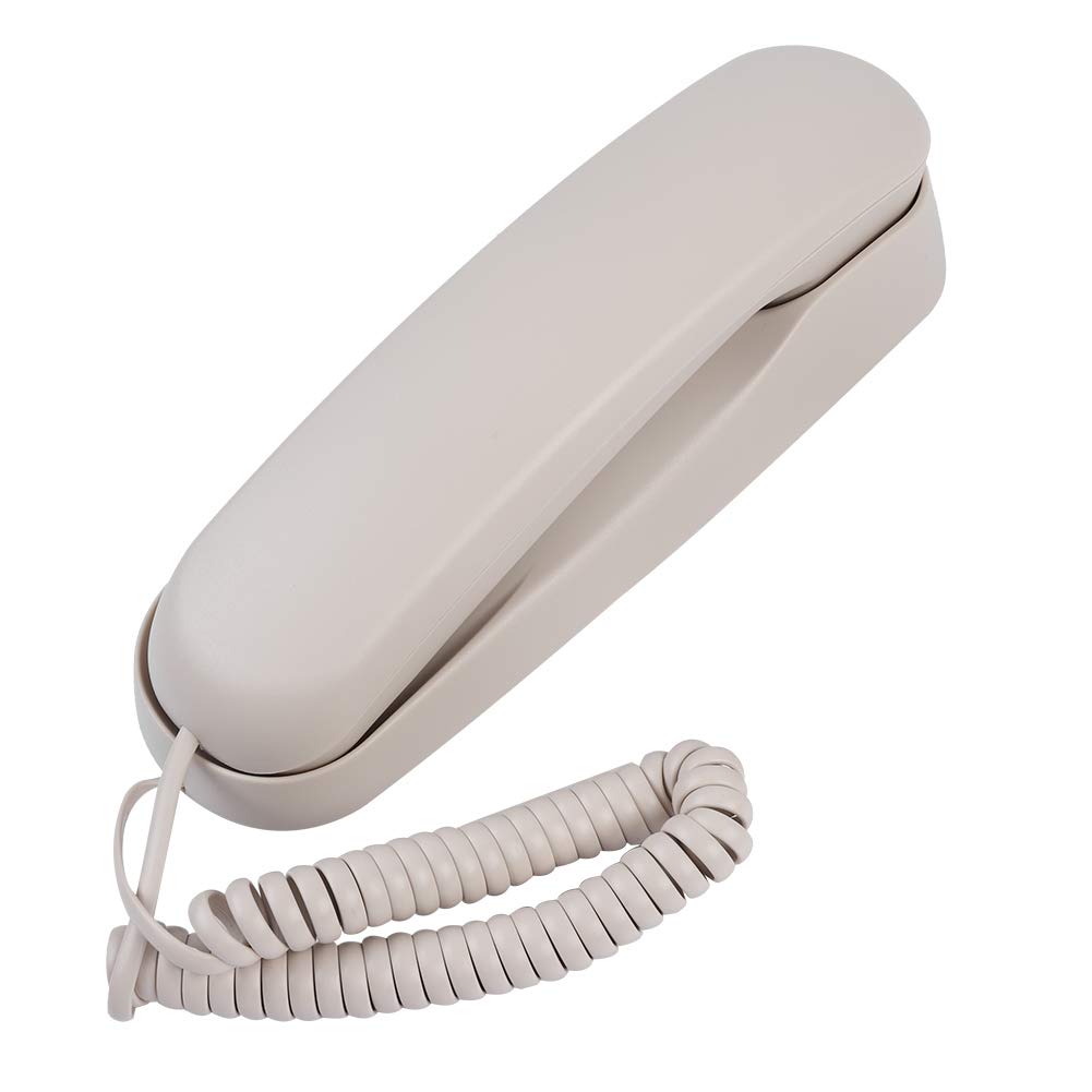 Landline Telephone Corded Phone Wall Mountable Telephone with Four Non-Slip Mats,Mini Size Landline Phone, No Caller ID Small Line Powered Telephones