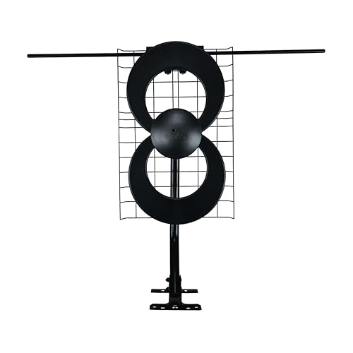 Antennas Direct ClearStream 2V Indoor Outdoor TV Antenna UHF VHF Multi-Directional, 60+ Mile Range, 4K 8K UHD, NEXTGEN TV - w/Reflector, 20-inch Mast