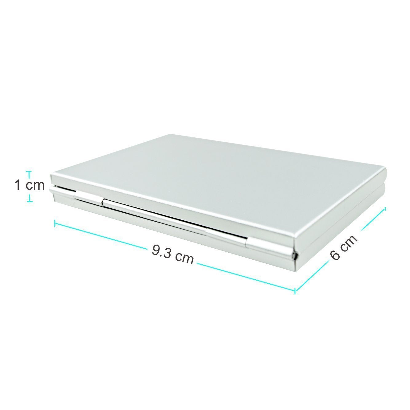 Foto&Tech Silver Aluminum Memory Card Carrying Case 24 Slots Compatible with Micro SDHC Card Lexar SanDIsk Kingston Sony Samsung