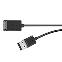 Belkin F3U153BT3M - USB Extension Cable - 10 Ft - 4 Pin USB Type A (M) to 4 Pin USB Type A (F) - Black