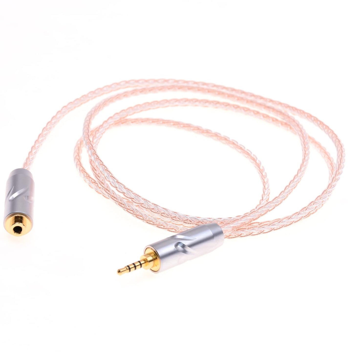GAGACOCC 2.5MM Male TRRS to 2.5MM TRRS Female Balanced Extension Cable 8 Cores 5N PCOCC Hybrid Headphone Audio Adapter Cable for Astell&Kern AK240…