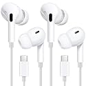 USB C Earbuds Wired USBC Headphones for iPhone 17 16 15 Pro Max 16e 15 16 Plus, Ear Buds in-Ear Earphones Wired Type C Ear Phones with Microphone