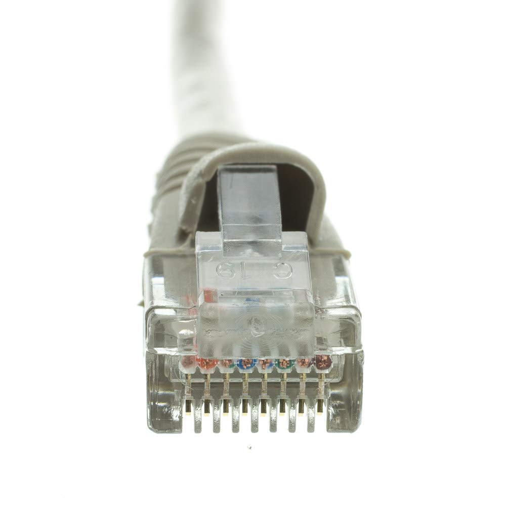 CableWholesale Cat6a UTP Ethernet Cable, 10 Gigabit, 500MHz, 50 ft, Gray
