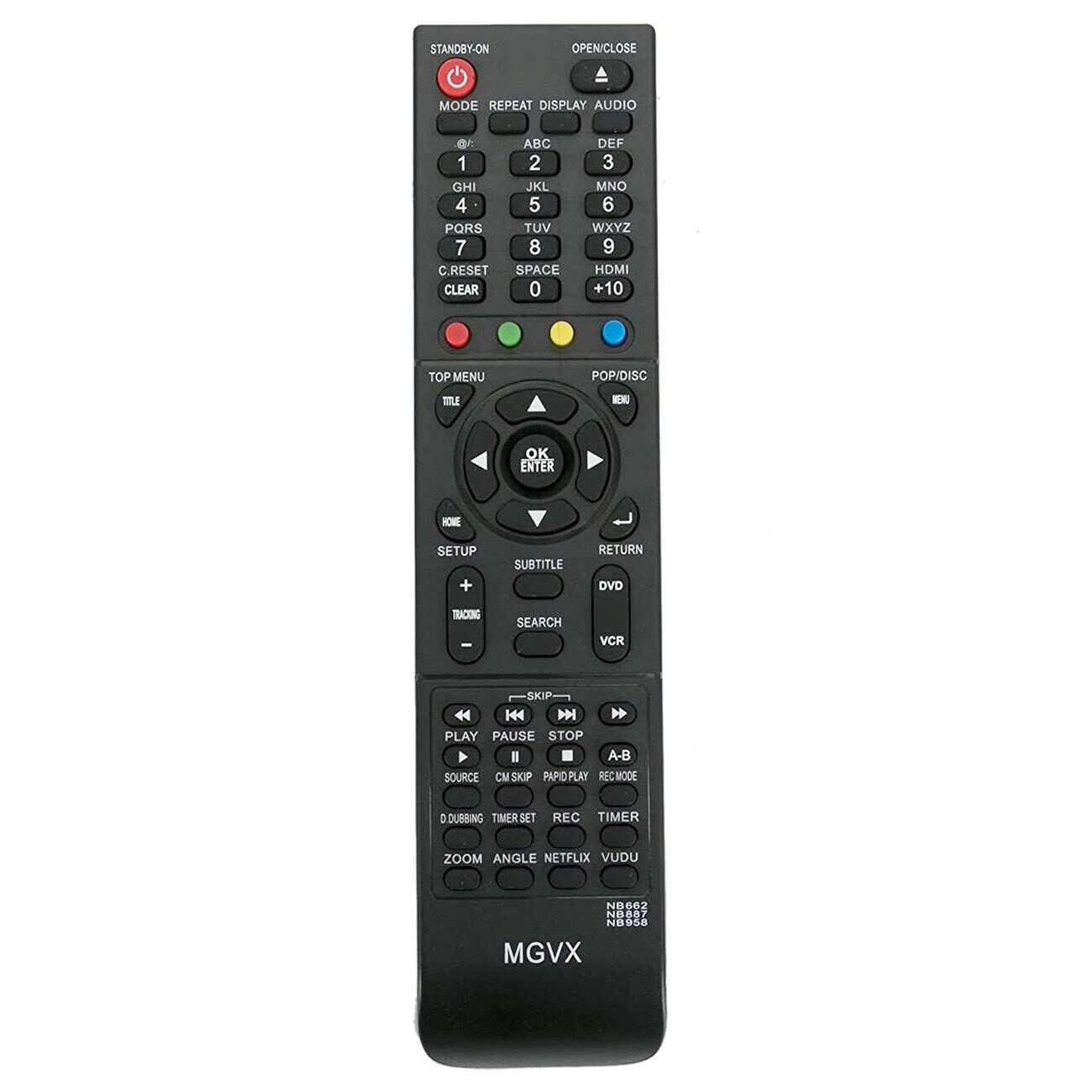 New NB887UD NB887 Remote for Magnavox DVD VCR MDR161V RZV427MG9 ZV427MG9