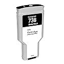 KSUMEI 738 Ink Cartridge HP 738 Black 498N8A Replacement DesignJet T850 DesignJet T950 Plotter Printer 300ml 1-Pack