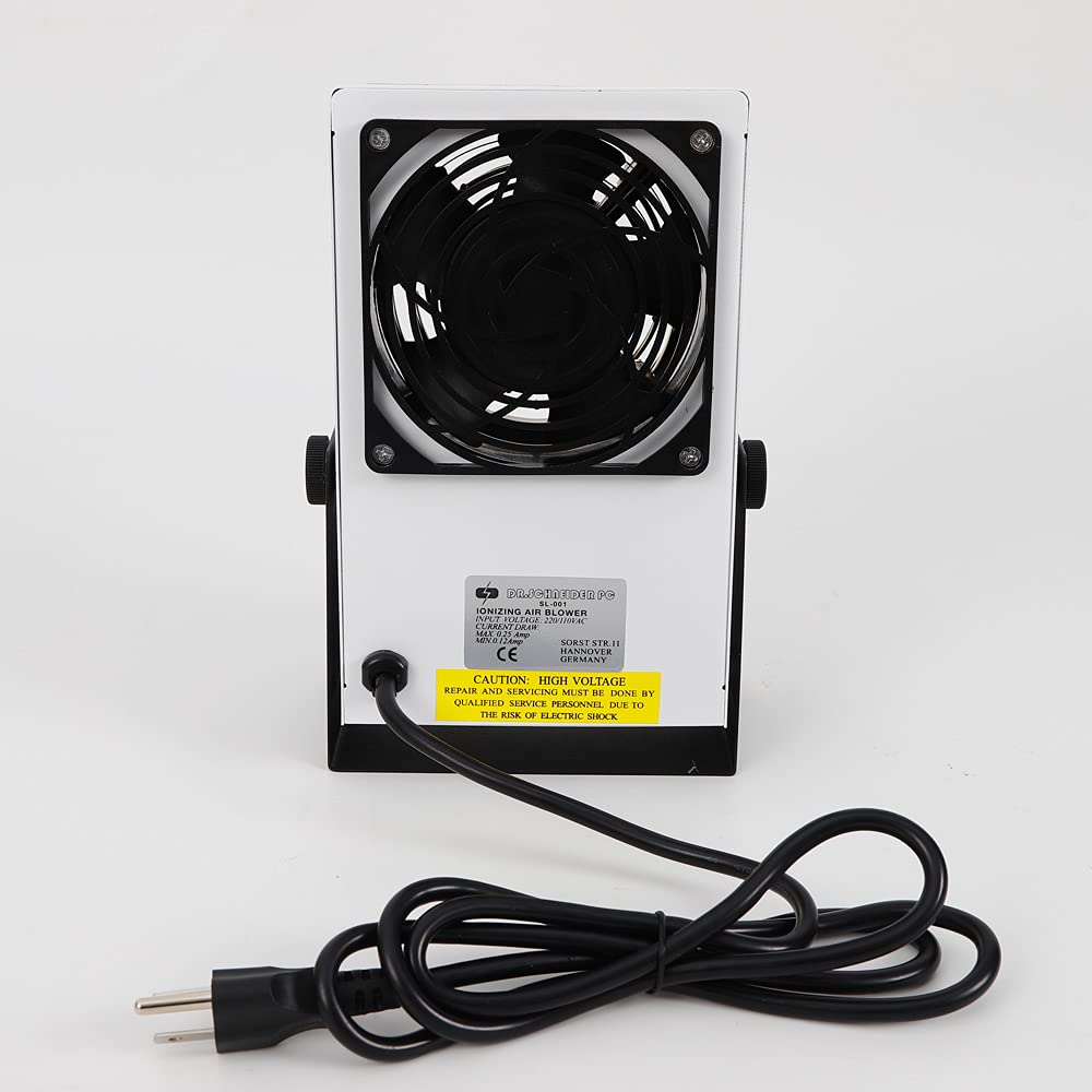 Ionizing Fan Air Blower ESD Supplies 110V Mini Ion Static Eliminator Fan for Factory Industrial Scientific