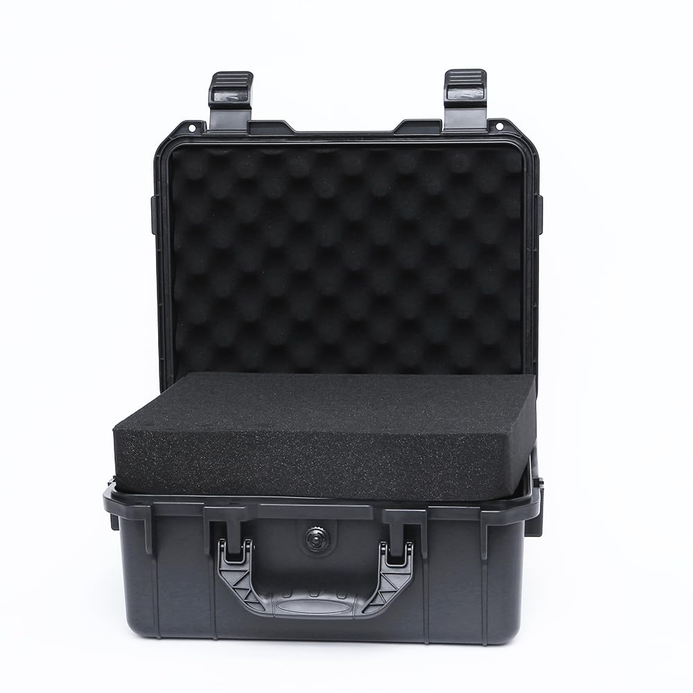 14in Waterproof Hard Shell Case with DIY Customizable Foam Insert (13 x 9.6 x 5.7in Interior)