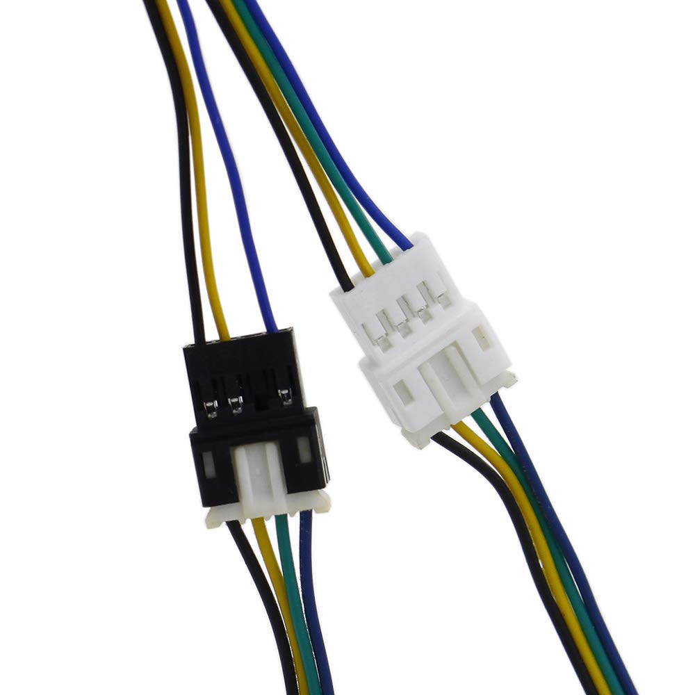 GENNEL Graphics Card PWM Fan Splitter 4 pin to Dual 4pin Extension Power Cable, Video Card VGA GPU Fan Adapter Connector