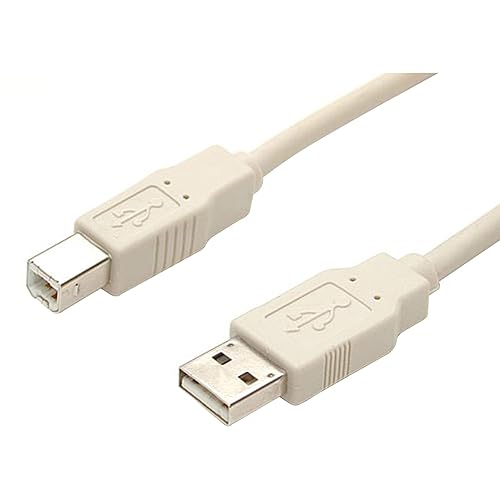 StarTech.com 10 ft Beige A to B USB 2.0 Cable - M/M - USB Printer Cable - Type A to B USB Cable - 10ft (USBFAB_10)