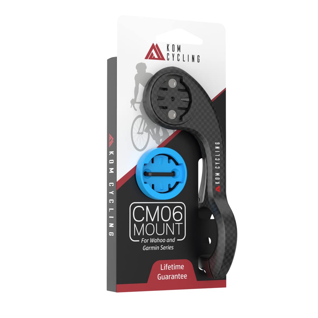 KOM Cycling CM06 Quick Release GoPro Computer Mount for Wahoo and Garmin Bike Computers (Bike Mount Compatible with Edge 1050, Wahoo Ace and Others)