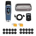 JWM Long Range RFID Guard Tour System, Security Patrol Wand with 30m Reading Distance, Built-in Flashlight and Thermometer, Free Standalone and Cloud
