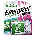 Energizer Power Plus Rechargeable AAA Batteries (4 Pack), 800mAh Triple A Batteries