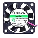 for MF40102VX-Q00U-A9D 24V 1.44W Fan - 4010 4CM 2-Wire Cooling Fan 40X40X10MM, Black