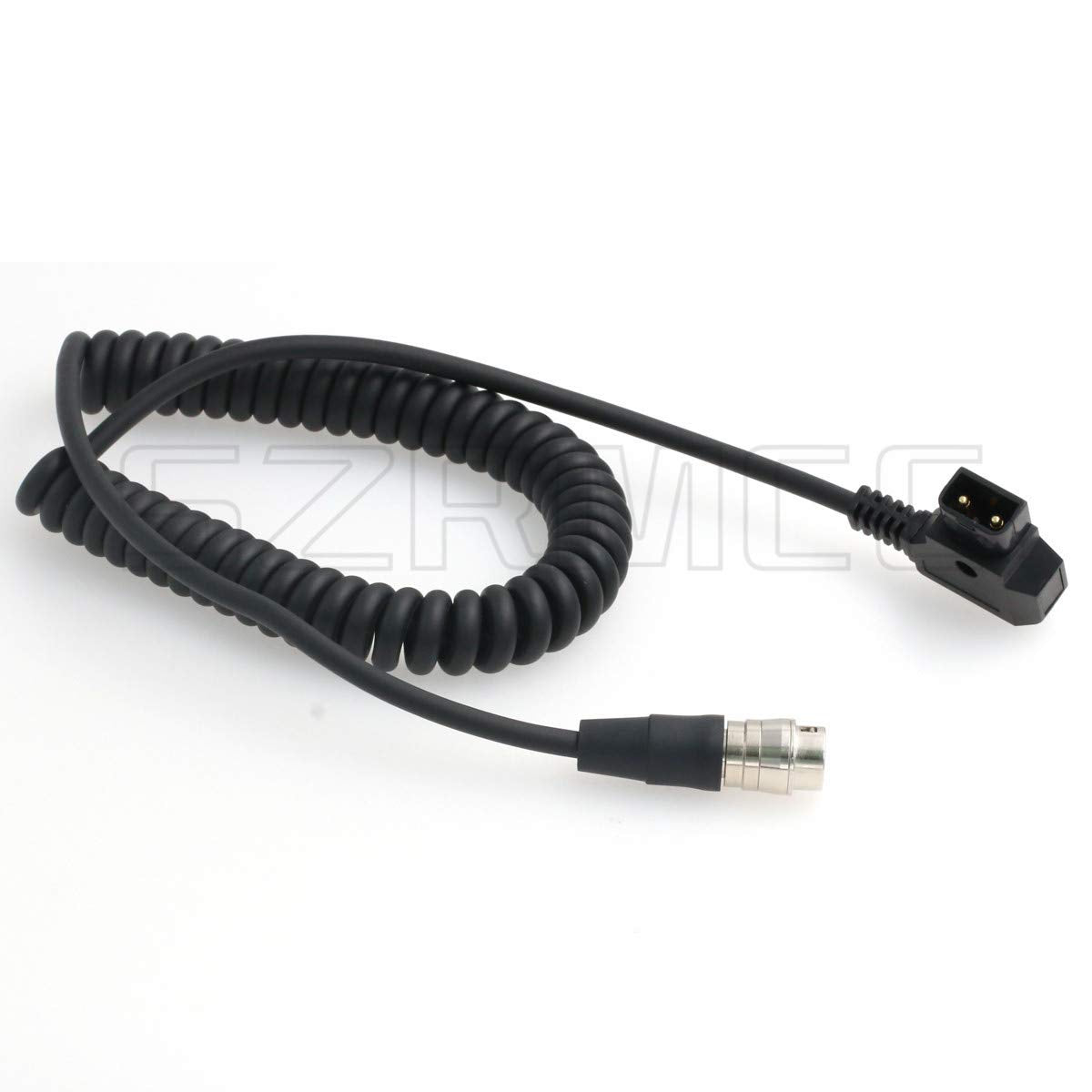 SZRMCC D tap to 12Pin Hirose Female Coiled Cable GH4 Power for Canon Fujinon Nikon B4 2/3" Lens (Coiled Cable)
