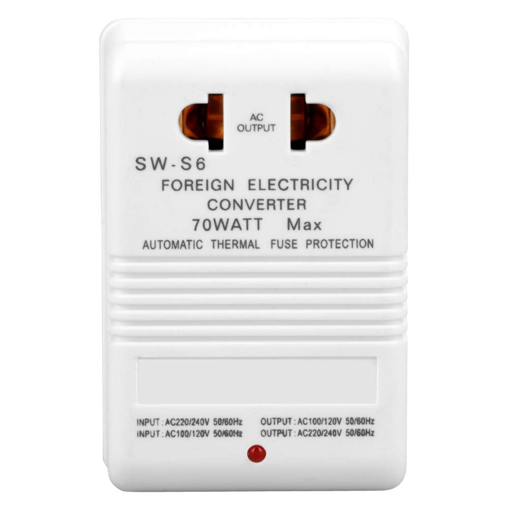 Voltage Converter 70W 110V/120V to 220V/240V Step-Up&Down Voltage Converter Transformer for Travel