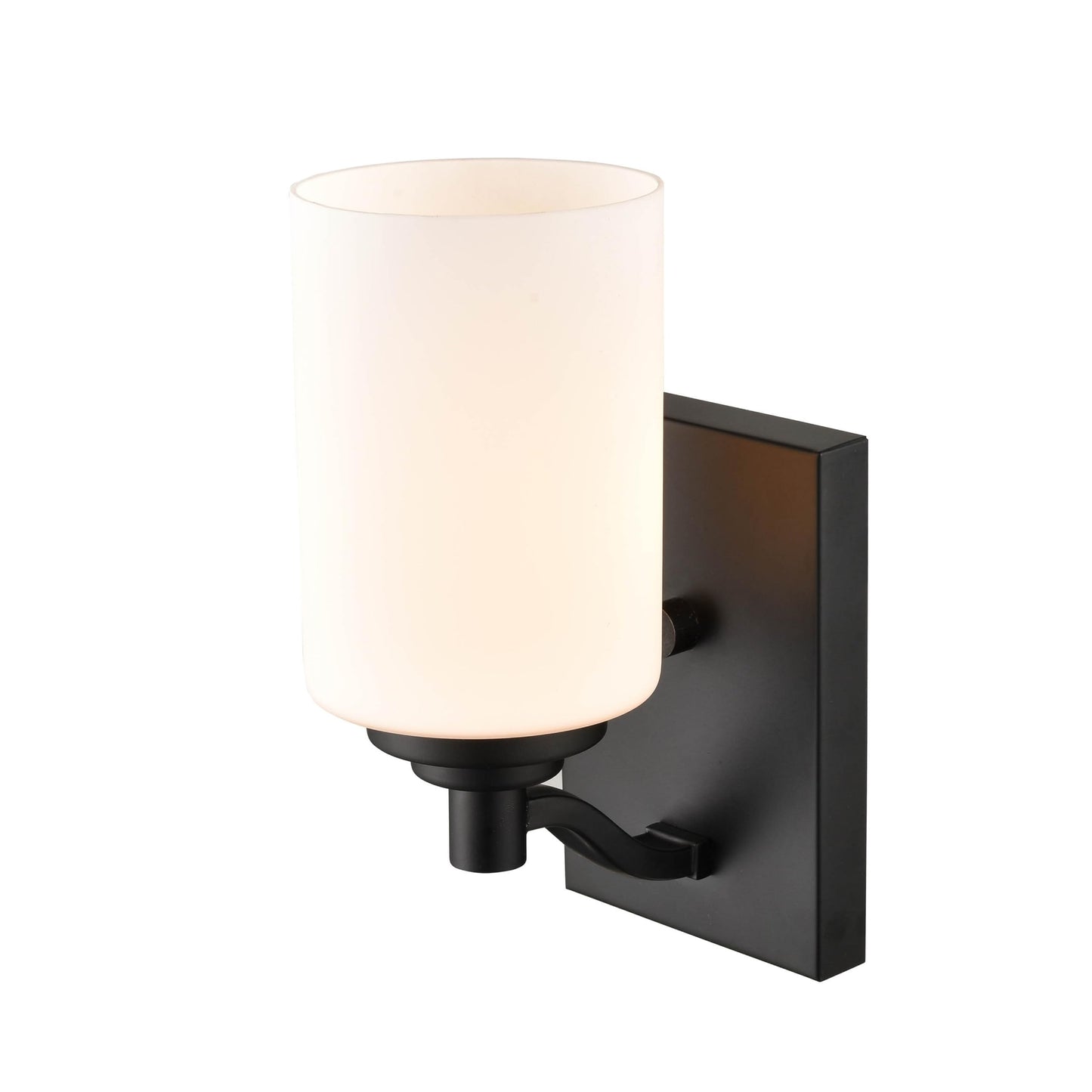 ML Lighting Durham 1-Light Wall Sconce Matte Black