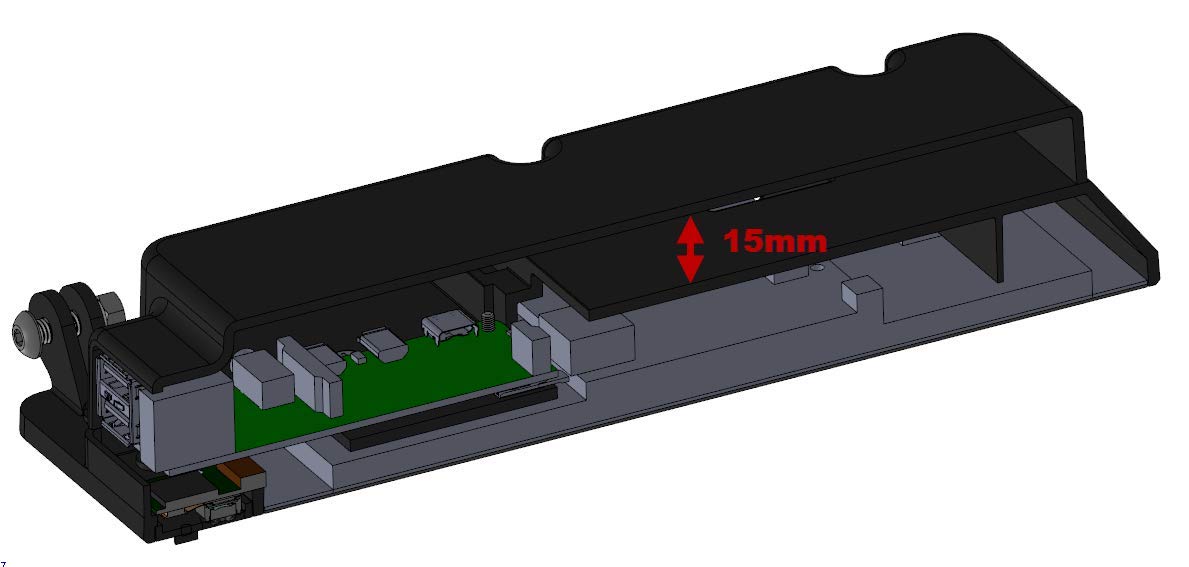 SmartiPi Touch 2 Back Cover - 15mm