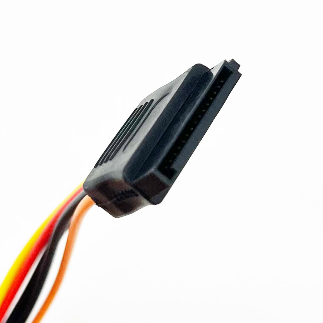 Dosyerlbf 11.8 Inch 15 Pin SATA Power Extension Cable - SATA Power Male to Female Extender - Hard Drive Power Cable, SSD Power Cable - 30CM (2)