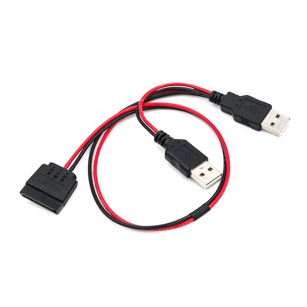SUPERPLUS 40cm USB to SATA Power Cable for 2.5" SATA HDD