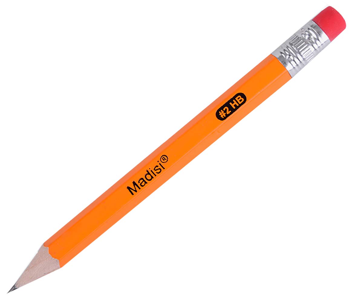 Madisi Mini Golf Pencils Bulk with Eraser, 96 Count, #2 HB Pre-Sharpened
