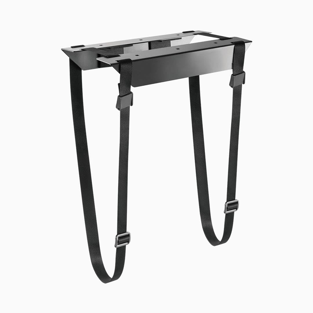 Desky Strap-On CPU Mount - Under-Desk Adjustable PC Holder with Steel Bracket & Foam Padding - Supports CPUs up to 22 lbs, Fits Towers up to 15.7"