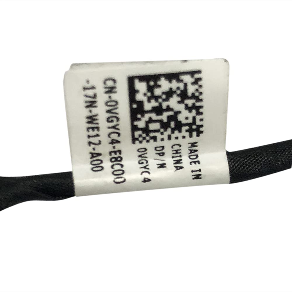 Zahara DC Power Jack Cable Charging Port Replacement for Dell Inspiron 7506 2-in-1 P97F 450.0K305.0021 0vgyc4 vgyc4 (Black)