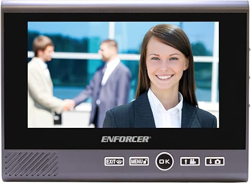 Seco-Larm DP-266-M7Q Additional 7" Wireless Color Video Door Phone Monitor for DP-266-1C7Q, GFSK Modulation, 2402-2480MHz Frequency, Wireless Range up