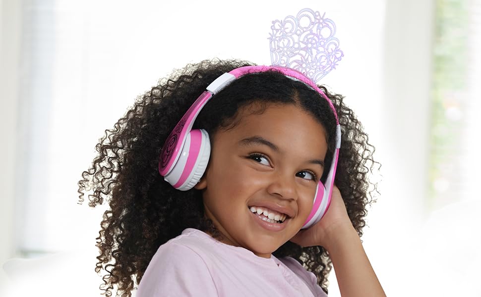 Wicked Glinda Bluetooth Headphones for Kids, Wireless Headphones for School, Home or Travel