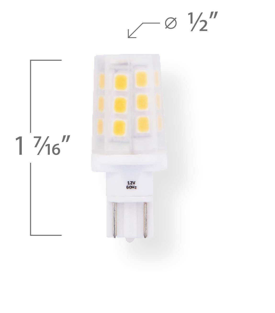 EmeryAllen T5 LED Bulb 2.5W (35W Eq), 3000K, 12V