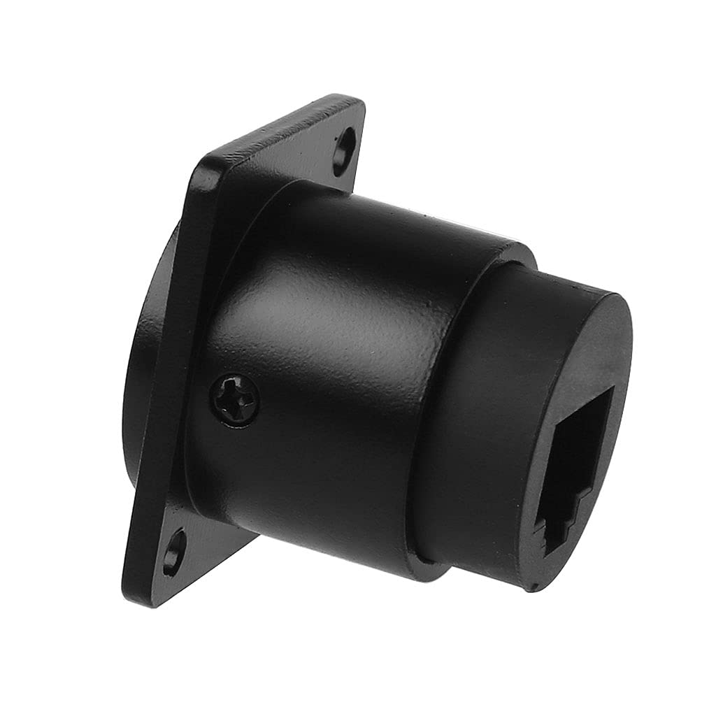 icepc RJ45 Cat6 Socket D-Type Module Shielded Industrial Panel Mount Bulkhead Female/Female Feed Thru Coupler Signal IP67 Waterproof Connector Network