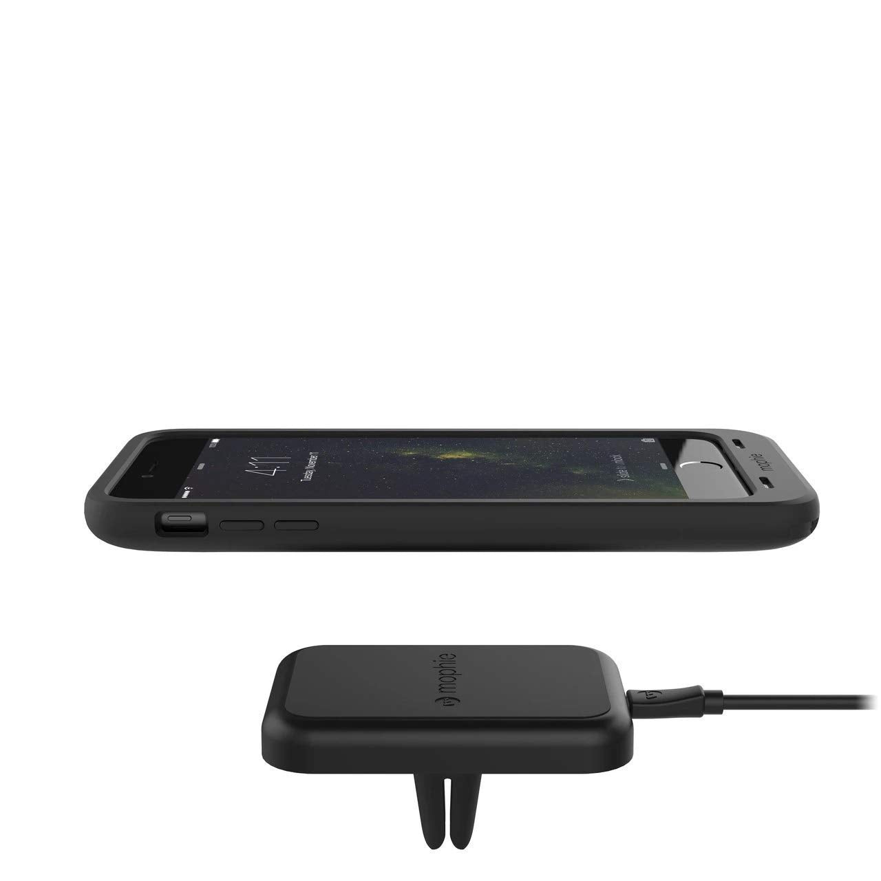 mophie Wireless Charging Car Vent Mount for mophie cases with Charge Force wireless power - Black
