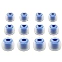 12pcs - 4S / 4M / 4L (C-BL) Replacement Earbuds Eartips Adapters Compatible with Monster iSport Achieve and Spirit Earphones Headphones