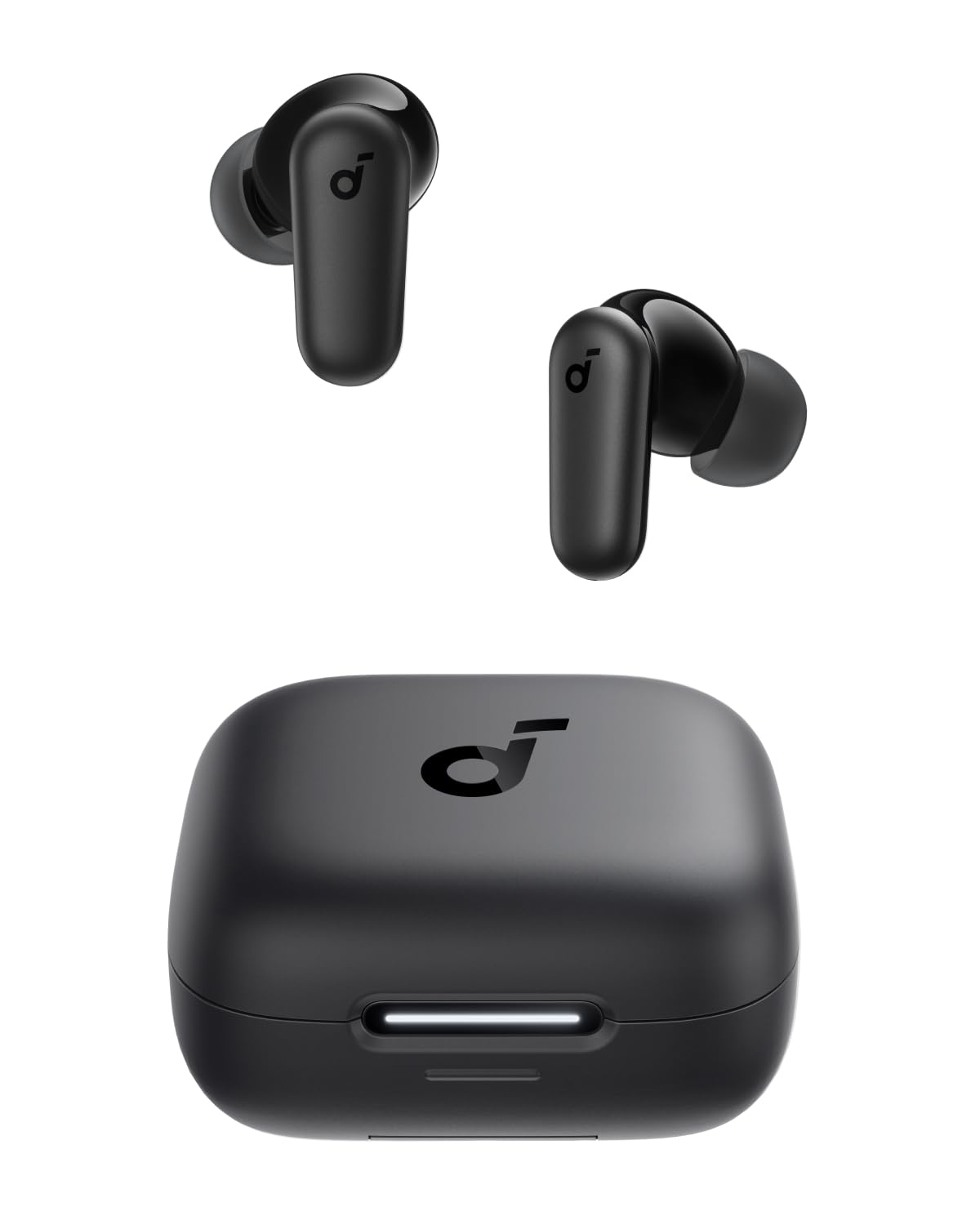 Soundcore P30i by Anker Noise Cancelling Earbuds, Strong and Smart Noise Cancelling, Powerful Bass, 45H Playtime, 2-in-1 Case and Phone Stand, IP54