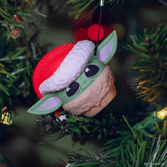 Bitty Boomers Star Wars The Mandalorian: Grogu with Santa Hat - Mini Bluetooth Speaker
