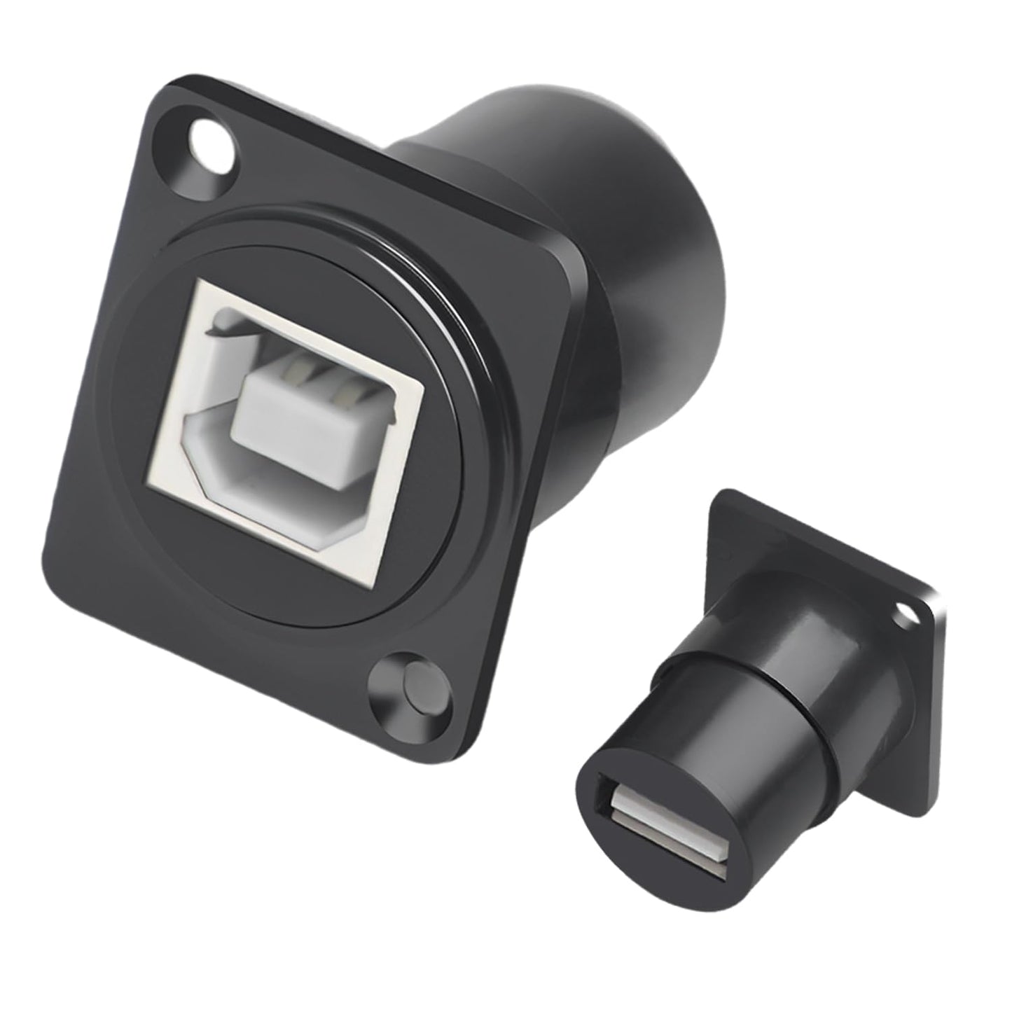 YiKaiEn USB B to A Panel Mount Adapter - D-Type USB Type B to A Conversion Connector for Printers & Scanners, Compatible with HP, Canon, Dell, Epson
