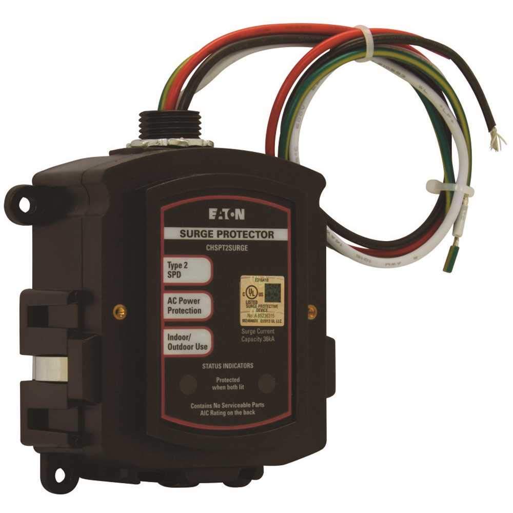 Eaton CHSPT2SURGE SPD Type 2 Chsp Whole Home Surge Protector, Nema 4, Single Phase, 120/240 Volts, Ul 1449 3Rd Edition