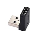 xiwai USB-C Type C Female to USB 3.0 A Male Data Adapter 90 Degree Down Angled for Laptop Desktop, Support 5Gbps Data