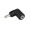 helpers lab 4.0 x 1.7 mm Male to Female Right Angle 90-Degree Power Adapter Connector Converter for Amazon Echo Dot, Echo Show, PSP, Blu-ray…