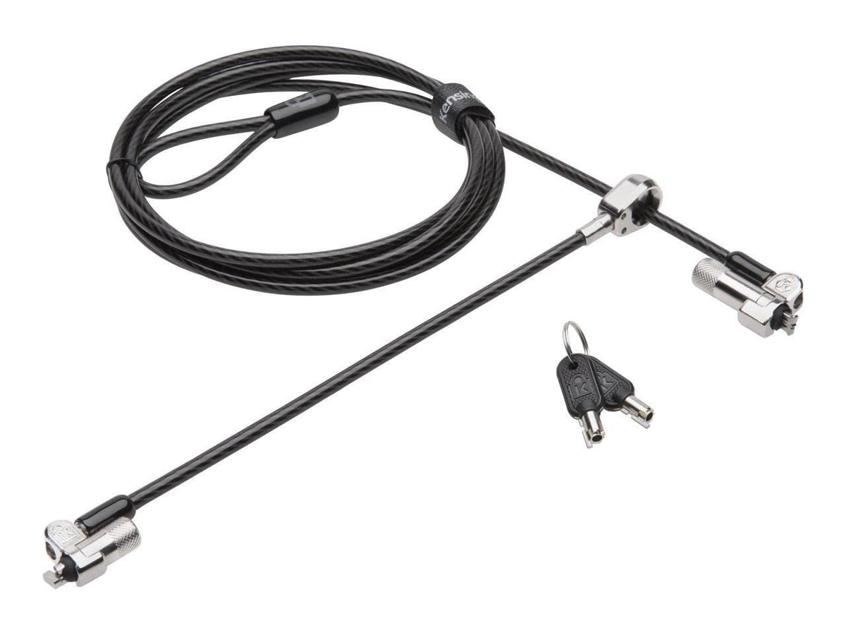 Kensington NanoSaver Keyed Dual Head Laptop Lock for Ultra-Thin Laptops/Tablets and Other Devices (K64448WW)