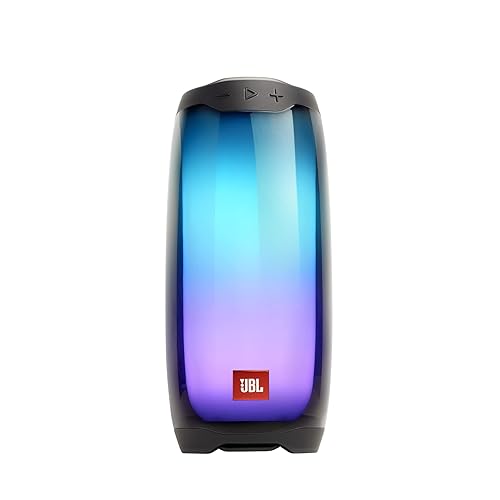 JBL Pulse 4 Waterproof Portable Bluetooth Speaker with Light Show - Black