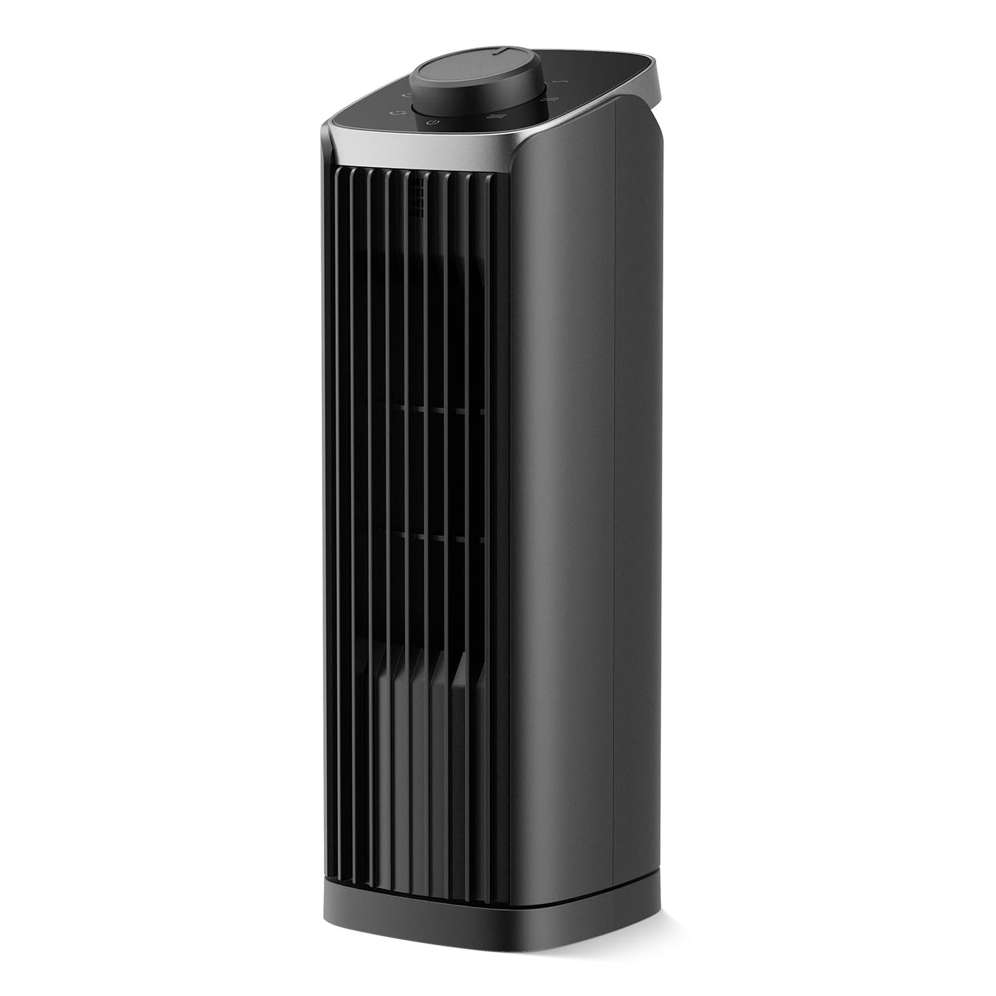 PNTCK Fan for Bedroom, 13" Tower Fan with 3 Speeds Max 23ft/s, 70° Oscillating Desk Fan, Bladeless Standing Fan, Portable Fans, Cooling Fans