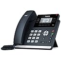 Yealink SIP-T42S IP Phone, 12 Lines. 2.7-Inch Graphical Display. Dual-Port Gigabit Ethernet, 802.3af PoE, Power Adapter Not Included