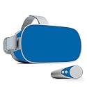MightySkins Skin Compatible with Oculus Go Mobile VR - Solid Blue | Protective, Durable, and Unique Vinyl Decal wrap Cover | Easy to Apply, Remove