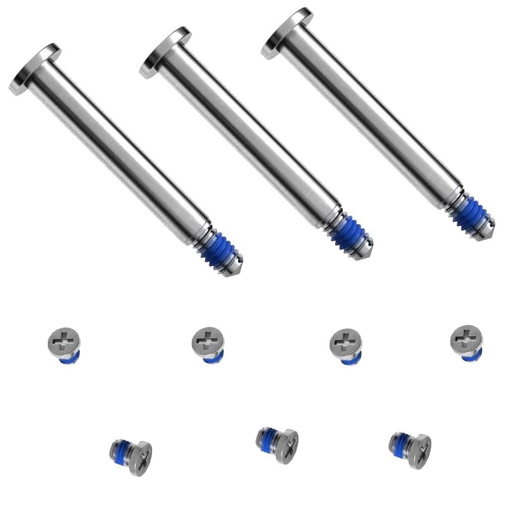SLAUNT 4 Pack Rubber Feet and Replacement Bottom Case Screws Screwdriver Kit Set Compatible with Mac Book Pro 13" 15" 17" A1278 A1286 A1297 (Not