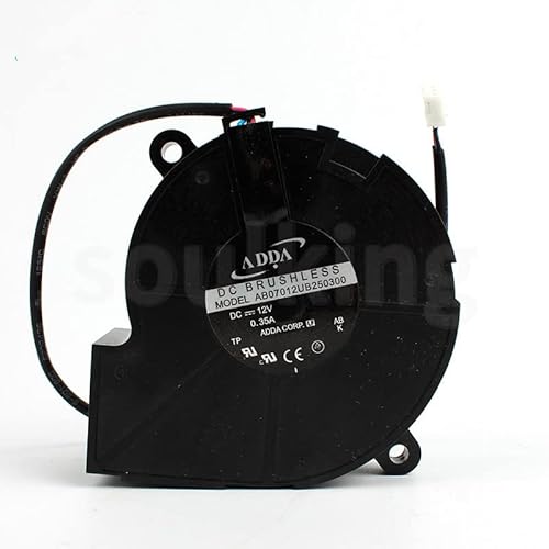Generic 7cm AB07012UB250300 12V 0.35A 3Wire Projector Fan