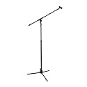 Hercules MS631B PLUS Tripod Microphone Stand with Boom and Mic Clip and EZ Grip Height Adjustment