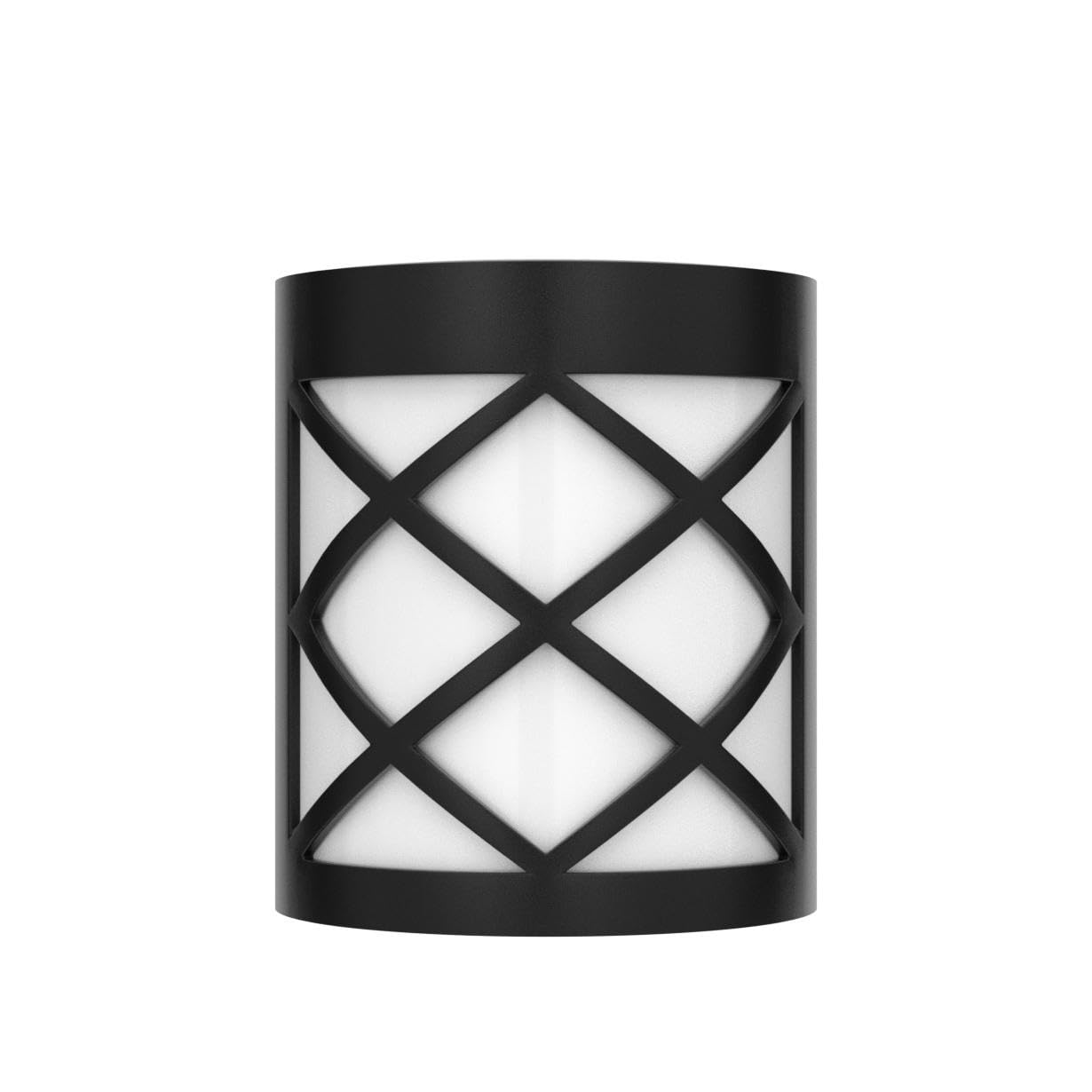 GIGALUMI 8 Pack Solar Fence Light Cold White Porch Solar Powered Decor Outdoor Waterproof Wall Fence Lights for Garden, Yard, Patio, Front Door