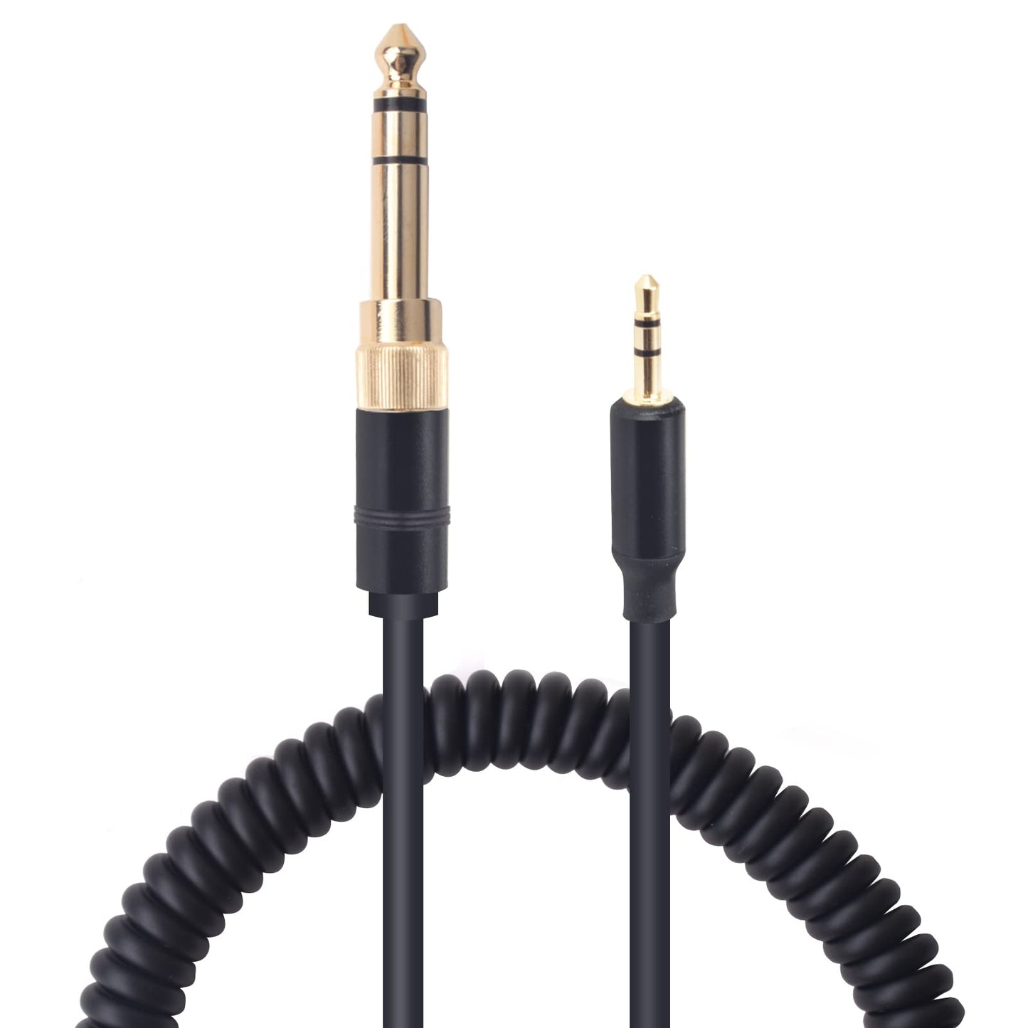 Saipomor QC45 Coiled Audio Cable 2.5mm to 3.5mm&6.35mm Cord Compatible with Bose NC700 QuietComfort 25 QC35 QC35II QC45 On-Ear2 OE2 OE2i Soundlink…